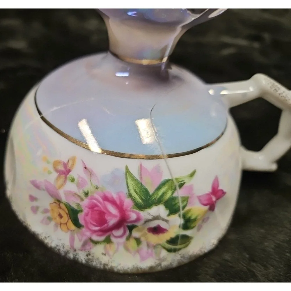 Vintage Royal Ashley Fine China Saucer, Teacup is cracked but‎ I will add it.